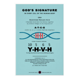 DNA-YHVH-code Perfect Poster