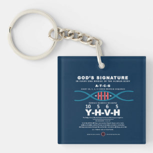 DNA-YHVH-code Sleutelhanger