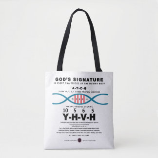 DNA-YHVH-code Tote Bag