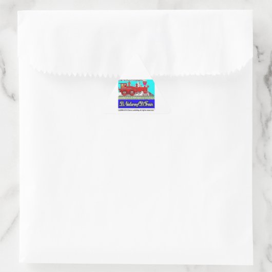 DNatureofDTrain Driehoek Sticker (Tas)