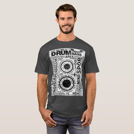 DnB-cassette T-shirt (Voorkant volledig)