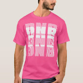 DNB drums en bas EDM muziek rave T-shirt (Voorkant)