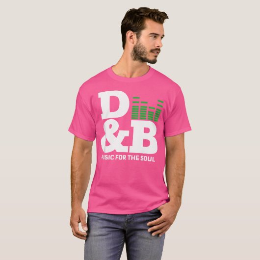 DNB Music Liquid Dubstep drum en bas T-shirt (Voorkant volledig)