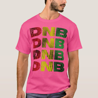DNB Shirt Rood Geel Groen Abstract Drum N Bass