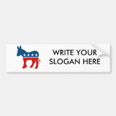 DNC - DEMOCRAT - DONKEY BUMPERSTICKER (Voorkant)