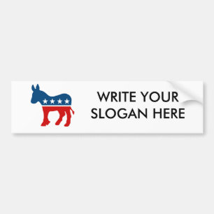 DNC - DEMOCRAT - DONKEY BUMPERSTICKER