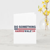 DNC Doe Iets Stem Kamala Harris Wheimer 2024 F Kaart (Gele Bloem)