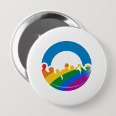 DNC-PRIDE 2012 RONDE BUTTON 4,0 CM (Voorkant /achterkant)