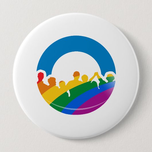 DNC-PRIDE 2012 RONDE BUTTON 4,0 CM (Voorkant)