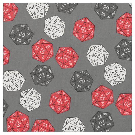 DND 20 Sided Dice Game Dungeons Dragons Stof (Close Up)