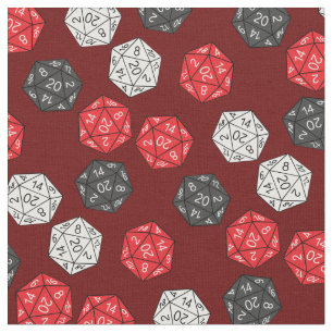 DND 20 Sided Dice Game Dungeons Dragons Stof