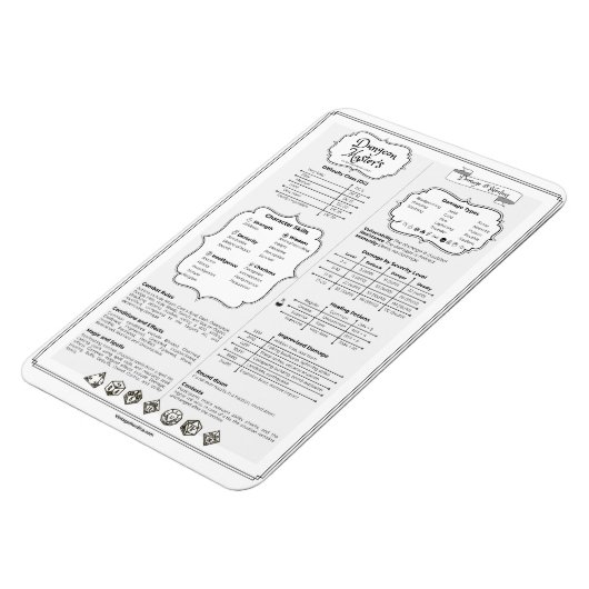 DND 5e Dungeon Master-naslaggids Magneet (Linkerzijde)