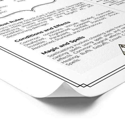 DND 5e Dungeon Master-naslaggids Poster (Hoek)