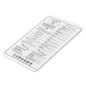 Dnd 5e editie Speler Cheatsheet Magneet (Linkerzijde)