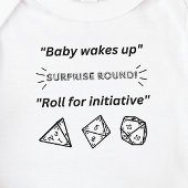 DnD Baby - Baby wordt wakker Roll voor initiatief Romper