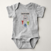 DnD Baby- Chaotisch Goed Maar meestal Chaotisch Romper (Voorkant)