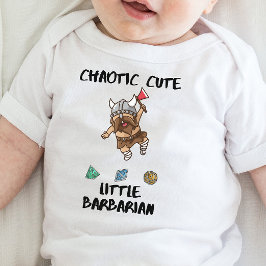 DnD Baby - Chaotisch Schattig Klein Barbaar Romper