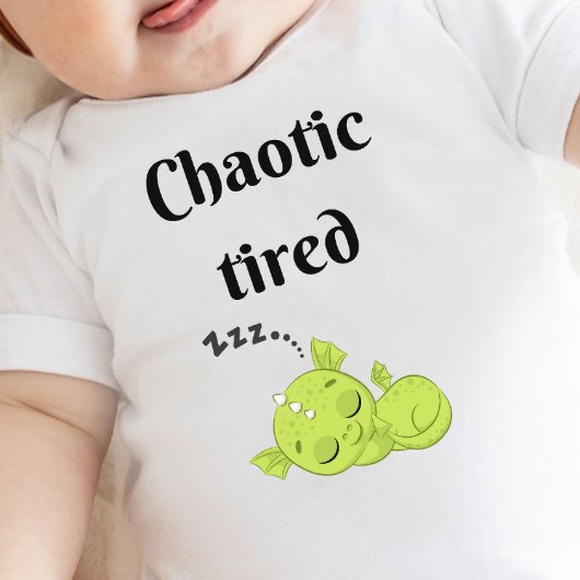 DnD baby - Chaotische Vermoeide Kleine Draak Romper