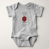 DnD Baby - Cuteness Check NAT 20 Romper (Voorkant)