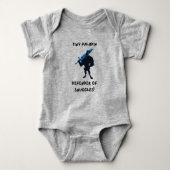 DnD Baby - Kleine Paladin Verdediger van Snuggles Romper (Voorkant)