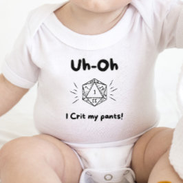 DnD Baby - Oh, ik heb mijn broek gekreukt! Romper
