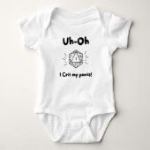 DnD Baby - Oh, ik heb mijn broek gekreukt! Romper (Voorkant)