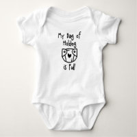 Dnd Baby Shirt- "Mijn tas van het houden is volled