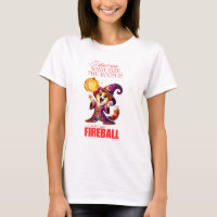 DnD Cat Wizard Fireball Grappig T-shirt