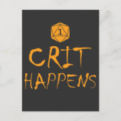DnD Crit maakt Funny RPG Dungeon Game Gift Briefkaart (Voorkant)