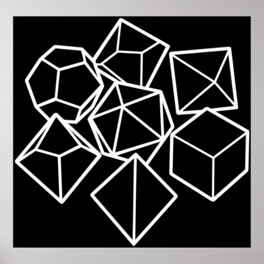 DnD - Dice Set Poster (Voorkant)