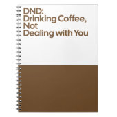DND Drinking Coffee Notebook Notitieboek (Voorkant)