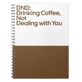 DND Drinking Coffee Notebook Notitieboek