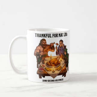 DnD-feestmaal met draak voor Thanksgiving Koffiemok