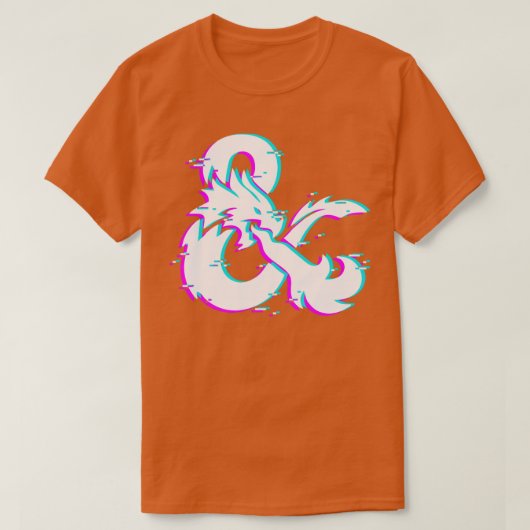 dnd glitch logo t-shirt (Design voorkant)