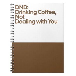 DND Koffie Drinkende Notitieboek