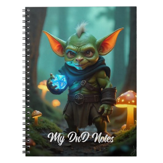 DnD Notitieboek Schattige Goblin (Voorkant)