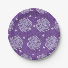 DnD Party Dungeons & Dragons D20 Dice Papieren Bordje