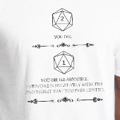 DnD Shirt - Nat 1 Je sterft hilarisch