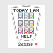 DND-uitlijningstabel Sticker (Vel)