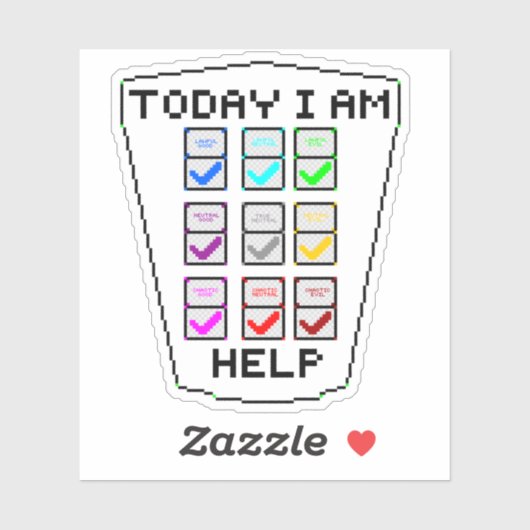 DND-uitlijningstabel Sticker (Vel)