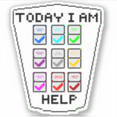 DND-uitlijningstabel Sticker (Voorkant)