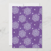 DnD Verjaardagsfeest DnD D20 Dice Kaart (Achterkant)