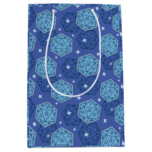 DnD Verjaardagsfeestje Dungeons & Dragons D20 Blau Medium Cadeauzakje