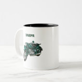 Dnepmotor Tweekleurige Koffiemok (Voorkant links)