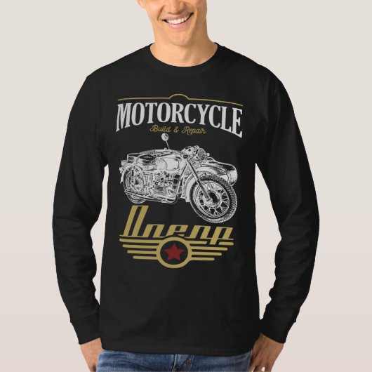 Dnepr Motorcycle Offroad Motorcycle Rider T-shirt (Voorkant)