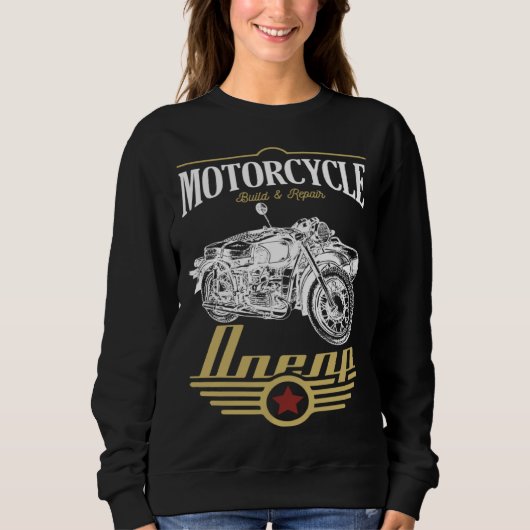 Dnepr Motorcycle Offroad Motorcycle Rider Trui (Voorkant)