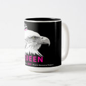 DNF: Koningin van ons hart! Tweekleurige Koffiemok (Voorkant rechts)