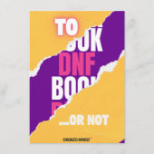 DNF Tracker for  Book Readers Feestdagenkaart (Voorkant)