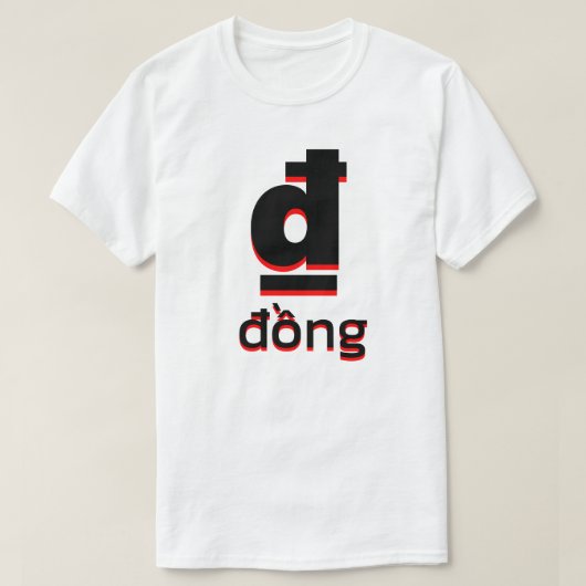 ₫ đng white t-shirt (Design voorkant)