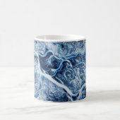 Dnieper Bevroren sneeuw - Uitzicht ruimtestation Koffiemok (Center)